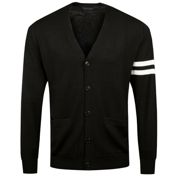 black polo cardigan